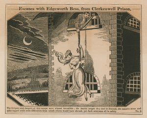 Jack Sheppard entkommt mit Edgeworth Bess aus dem Gefängnis von Clerkenwell von English School