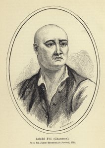 James Fig, Champion, nach dem Porträt von Sir James Thornhill, 1732