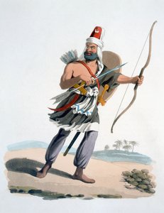 Janitschar von Arabien, aus The Military Costume of Turkey, 1830