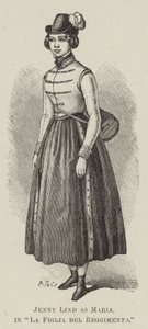 Jenny Lind als Maria in "La Figlia del Reggimento"