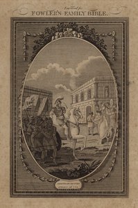 Jeftahs Rückkehr, Richter, Kapitel 11, Vers 34 von English School