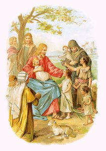 Jesus segnet die Kinder