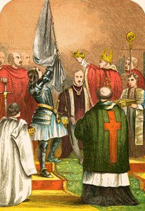 Johanna von Orleans bei der Krönung von Karl von Frankreich