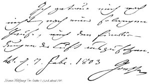 Johann Wolfgang von Goethe, geb. 1749, gest. ca. 1797 von English School