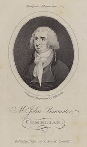 John Bannister, englischer Schauspieler, Komiker und Theaterleiter von English School