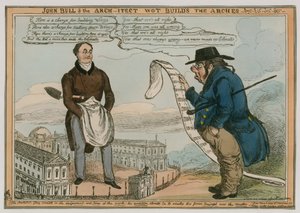 John Bull und der Architekt, der die Bögen baut