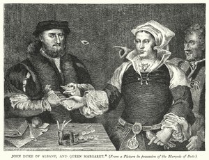 John Herzog von Albany und Königin Margaret von English School