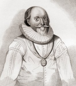John Erskine, 2./19. Earl of Mar, ca. 1558-1634. Schottischer Politiker. Aus Iconographia Scotica oder Porträts berühmter Persönlichkeiten Schottlands, veröffentlicht 1797.