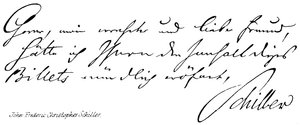 Johann Friedrich Christoph Schiller von English School