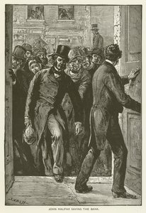 John Halifax rettet die Bank (Gravur) von English School