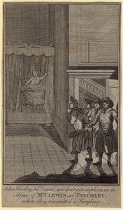 John Hartley, James Deane und ihre Komplizen im Haus von Mr. Clewin von English School