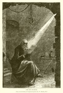 Jan Hus im Gefängnis