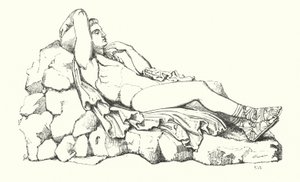 John Keats: Illustration für Endymion (Stich) von English School