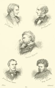 John Ruskin, John Stuart Mill, Thomas Carlyle, James Anthony Froude, Hugh Miller von English School