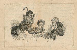 Joseph Grimaldi als Clown von English School
