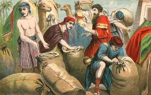 Josephs Brüder finden das Geld in ihren Säcken