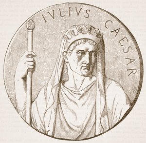 Julius Caesar, Illustration aus Cassells Illustrierter Geschichte Englands