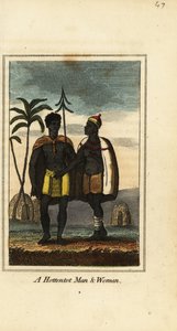 Khoikhoi Mann und Frau, Südafrika