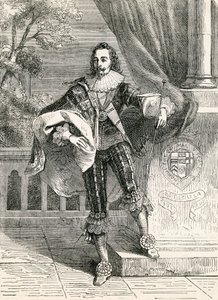 König Karl I., Illustration aus John Cassells Illustrierter Geschichte Englands, 1857 von English School