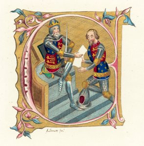König Edward III und Prinz Edward von English School