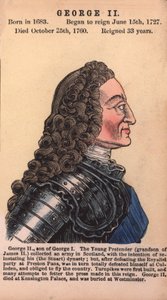 König Georg II (farbige Gravur) von English School