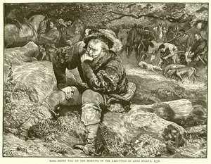 König Heinrich VIII. am Morgen der Hinrichtung von Anne Boleyn, 1536