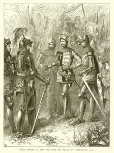 König Heinrich V. und der Sire de Helly bei Azincourt, 1415