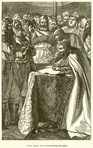 König Johann unterzeichnet die Magna Carta