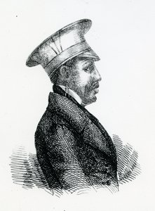 König Moshoeshoe I. (ca. 1786-1870) (Gravur) von English School