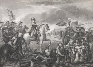 König Wilhelm III. in der Schlacht am Boyne, 1690, aus 