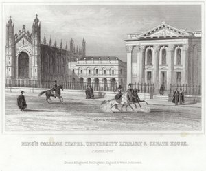 Kings College Chapel, Universitätsbibliothek und Senatshaus, Cambridge von English School