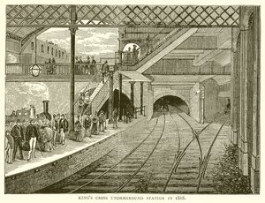 Kings Cross U-Bahn-Station im Jahr 1868