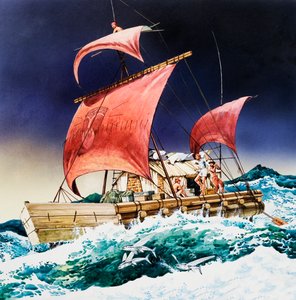 Kon-Tiki auf seiner epischen Reise