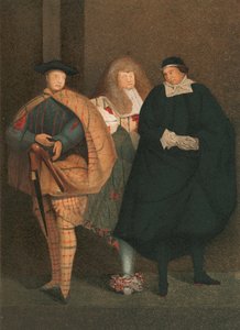 Lacy, ein Schauspieler zur Zeit von König Karl II, in drei seiner Hauptrollen