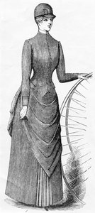 Damen-Radfahrkleidung, ca. 1880-1900