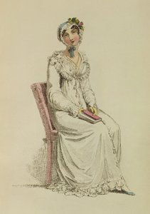 Damenmorgenkleid, Modeplatte aus Ackermanns Repository of Arts, 1815
