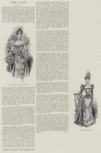 Damen-Seiten, Kleid (Lithografie)