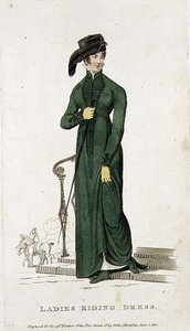 Reitkleid für Damen, Modeplatte aus 