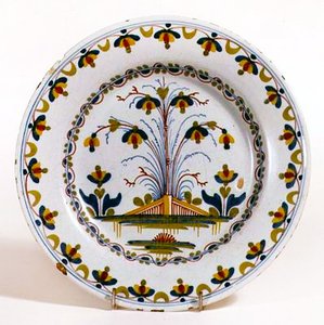 Lambeth-Delftware-Teller, ca. 1770