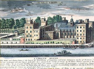 Lambeth House, Residenz des Erzbischofs von Canterbury, ca. 1715-37