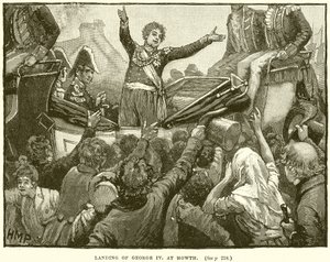Landung von George IV in Howth von English School