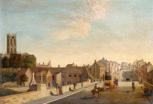 Landschaft mit Kirche, ca. 1790