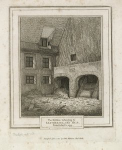 Leathersellers Hall, Bishopsgate Street. Abgerissen 1799