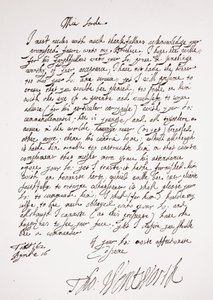 Brief von Thomas Wentworth, 16. April 1612