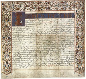 Brief an Sultan Osman Han von König James VI & I von English School