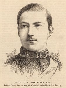 Leutnant C A Montanara, RA (Stich)