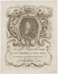 Leinenhändler, John Burnthwaite, Visitenkarte von English School