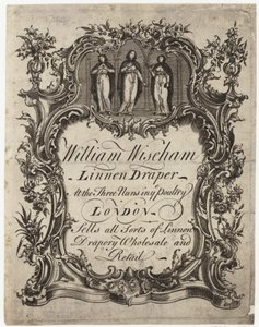 Leinenhändler, William Wiseham, Visitenkarte von English School