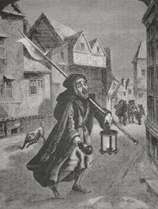 Londoner Nachtwächter des 17. Jahrhunderts von English School