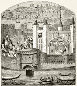 London und der Tower of London im 15. Jahrhundert, aus 